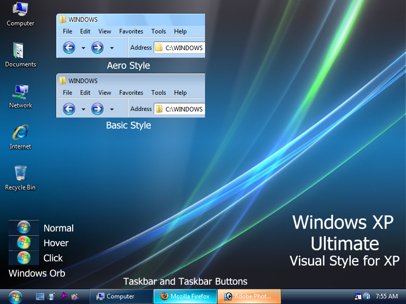 Windows XP Ultimate Visual Style for XP
